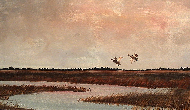 Bagley Walker Black Duck painting
