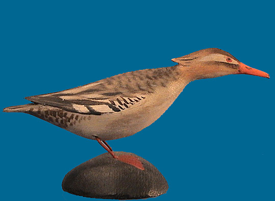 A. E. Crowell mini Red-Breasted Merganser, early & mint!