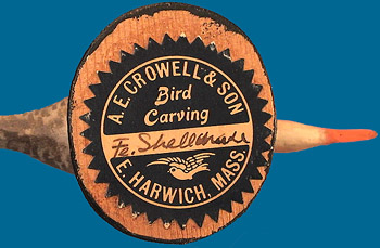 A. E. Crowell mini Red-Breasted Merganser, early & mint!