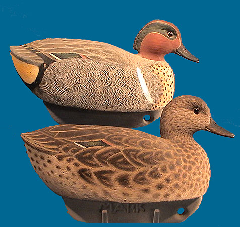 Mark Daisy Green Wing Teal pair
