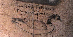 Brady style Goose bottom mark by McNair