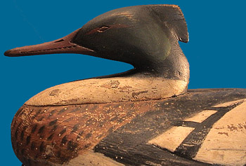 Reggie Birch hollow carved Red-Breasted Merganser, superb!