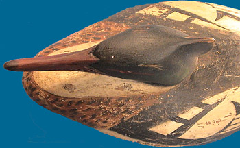 Reggie Birch hollow carved Red-Breasted Merganser, superb!